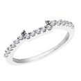 thumbnail image 1 of Dazzlingrock Collection 0.33 Carat (ctw) 14k Round Diamond Ladies Anniversary Wedding Ring Band Stackable 1/3 CT, White Gold, Size 5.5, 1 of 1