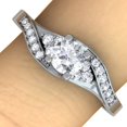 thumbnail image 1 of Dazzlingrock Collection 0.38 Carat (ctw) 14k Round Diamond Ladies Swirl Bridal Engagement Ring 3/8 CT, White Gold, Size 5, 1 of 3