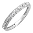 thumbnail image 1 of Dazzlingrock Collection 0.40 Carat (ctw) 10K Round Diamond Ladies Anniversary Wedding Enhancer Guard Ring, White Gold, Size 9, 1 of 1
