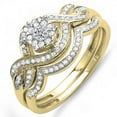 thumbnail image 1 of Dazzlingrock Collection 0.40 Carat (ctw) 10k Round Diamond Ladies Bridal Ring Engagement Matching Band Set, Yellow Gold, Size 8.5, 1 of 5