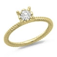 thumbnail image 1 of Dazzlingrock Collection 0.40 Carat (ctw) 14K Round Cut Diamond Ladies Bridal Solitaire Engagement Ring, Yellow Gold, Size 5.5, 1 of 4