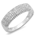 thumbnail image 1 of Dazzlingrock Collection 0.40 Carat (ctw) 14k Round Diamond Ladies Anniversary Wedding Band Ring, White Gold, Size 5.5, 1 of 1