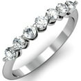 thumbnail image 1 of Dazzlingrock Collection 0.50 CT 14K Round Diamond Ladies 7 Stones Wedding Ring, White Gold, Size 7.5, 1 of 4