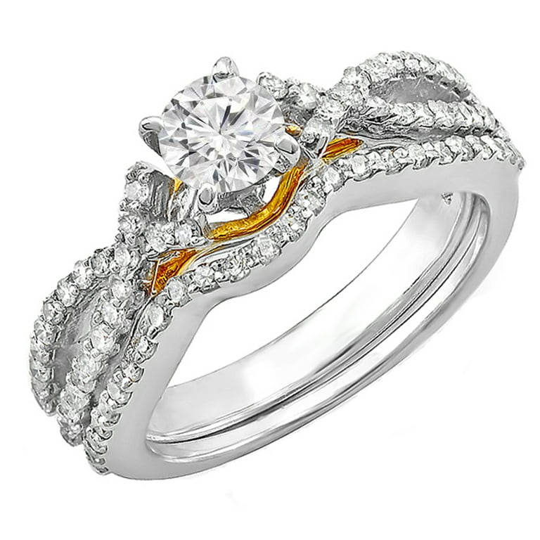 LADIES RING SEMI MOUNT 0.50CT ROUND DIAMOND 14K WHITE GOLD LADIES RING SEMI MOUNT 0.50CT ROUND DIAMOND 14K WHITE GOLD
