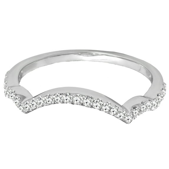 Dazzlingrock Collection 0.50 Carat (ctw) 10K Round Blue & White Diamond Ladies Engagement Ring 1/2 CT, White Gold, Size 4.5