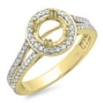 thumbnail image 1 of Dazzlingrock Collection 0.50 Carat (ctw) 14K Round Diamond Ladies Semi Mount Ring 1/2 CT (No Center Stone), Yellow Gold, Size 5.5, 1 of 1