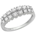 thumbnail image 1 of Dazzlingrock Collection 0.50 Carat (ctw) 14K Round White Diamond Anniversary Wedding Band Ring 1/2 CT, White Gold, Size 9, 1 of 1