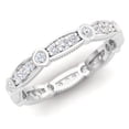 thumbnail image 1 of Dazzlingrock Collection 0.50 Carat (ctw) 14K White Diamond Ladies Wedding Eternity Stackable Band 1/2 CT, White Gold, Size 6, 1 of 1