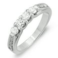 thumbnail image 1 of Dazzlingrock Collection 0.50 Carat (ctw) 14k Round Diamond Ladies Anniversary Wedding Band Stackable Ring 1/2 CT, White Gold, Size 9, 1 of 1