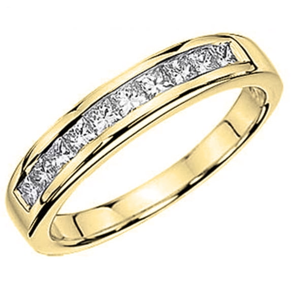 Dazzlingrock Collection 0.50 Carat (ctw) 18K Diamond Anniversary Wedding Stackable Band 1/2 CT, Yellow Gold, Size 5