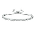 thumbnail image 1 of Dazzlingrock Collection 0.50 Carat (ctw) Round White Diamond Ladies Double Row Link Bracelet 1/2 CT, 10K White Gold, 1 of 3