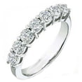thumbnail image 1 of Dazzlingrock Collection 0.60 Carat (ctw) 14k Round Diamond Ladies Anniversary Wedding Band Ring Stackable, White Gold, Size 7.5, 1 of 1