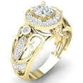 thumbnail image 1 of Dazzlingrock Collection 0.75 Carat (Ctw) 14K Round White Diamond Bridal Halo Style Engagement Ring 3/4 CT, Yellow Gold, Size 6.5, 1 of 4