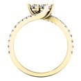 thumbnail image 1 of Dazzlingrock Collection 0.75 Carat (ctw) 14K Round Diamond Two Stone Bridal Engagement Ring 3/4 CT, Yellow Gold, Size 5.5, 1 of 3