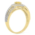 thumbnail image 1 of Dazzlingrock Collection 0.95 Carat (ctw) 18K Pear Yellow & White Diamond Bridal Engagement Ring 1 CT, Yellow Gold, Size 8, 1 of 3