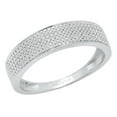 thumbnail image 1 of Dazzlingrock Collection 035 CT Round White Diamond Mens Wedding Band in 14K White Gold, Size 11, 1 of 5