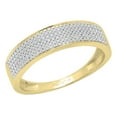 thumbnail image 1 of Dazzlingrock Collection 035 CT Round White Diamond Mens Wedding Band in 14K Yellow Gold, Size 7.5, 1 of 5