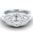 thumbnail image 1 of Dazzlingrock Collection 1.00 Carat (ctw) 10K Round Diamond Ladies Vintage Look Wedding Ring Set 1 CT, White Gold, Size 6, 1 of 3