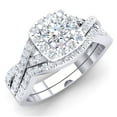 thumbnail image 1 of Dazzlingrock Collection 1.00 Carat (ctw) 18K Round White Diamond Ladies Shank Engagement Ring Set 1 CT, White Gold, Size 7, 1 of 1