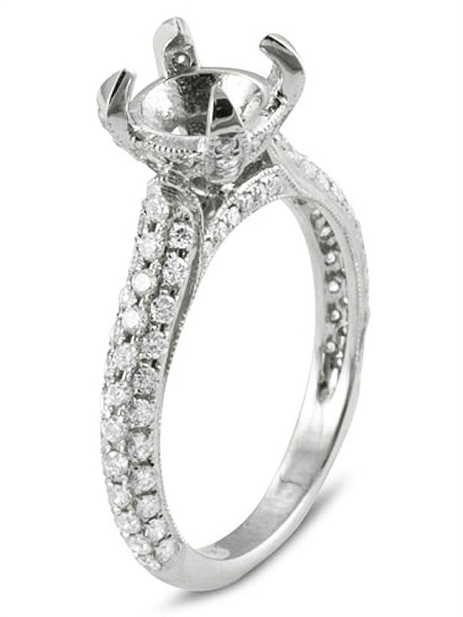 Engagement ring no hot sale center stone