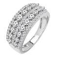 thumbnail image 1 of Dazzlingrock Collection 1.15 Carat (ctw) 14K Round Diamond Ladies Anniversary Wedding Band Ring, White Gold, Size 9, 1 of 4