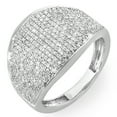 thumbnail image 1 of Dazzlingrock Collection 1.25 Carat (ctw) 14K Round Diamond Ladies Cocktail Right Hand Ring 1 1/4 CT, White Gold, Size 5, 1 of 1
