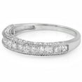 thumbnail image 1 of Dazzlingrock Collection 1.40 Carat (ctw) 14K Princess & Round Diamond Ladies Anniversary Wedding Band, White Gold, Size 8.5, 1 of 3