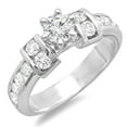 thumbnail image 1 of Dazzlingrock Collection 1.50 Carat (ctw) 14k Round Diamond Ladies Engagement Bridal Ring 1 1/2 CT, White Gold, Size 5, 1 of 1