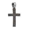 thumbnail image 1 of Dazzlingrock Collection 1.95 Carat (ctw) Black Rhodium Plated Round Diamond Ladies Cross Pendant 2 CT | 925 Sterling Silver, 1 of 3