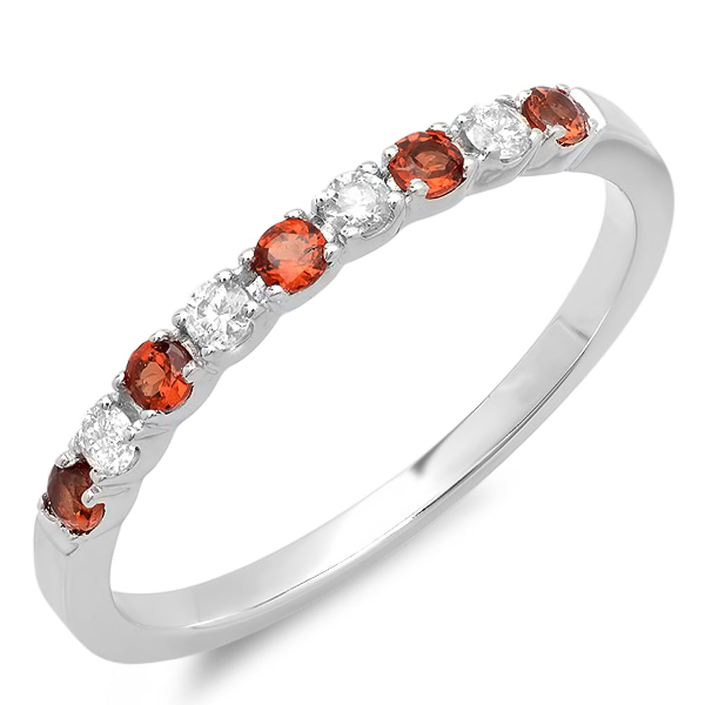 Dazzlingrock Collection 0.25 Carat Ctw 10K Blue & White Diamond Ladies 11 Stone Anniversary Band 1