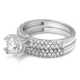 thumbnail image 1 of Dazzlingrock Collection 2.00 Carat (Ctw) 18K Round Cut Diamond Bridal Engagement Ring With Band Set 2 CT, White Gold, Size 7, 1 of 3
