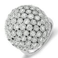 thumbnail image 1 of Dazzlingrock Collection 3.25 Carat (ctw) 10k Round Diamond Ladies Cocktail Fireball Right Hand Ring, White Gold, Size 8, 1 of 1