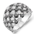 thumbnail image 1 of Dazzlingrock Collection 3.25 Carat (ctw) 18k Round White And Black Diamond Ladies Right Hand Ring 3 1/4 CT, White Gold, Size 7, 1 of 1