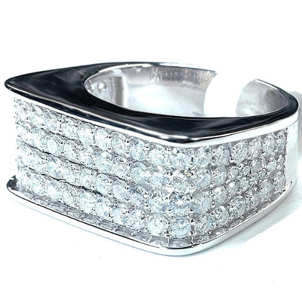 Dazzlingrock Collection 3.50 Carat (ctw) Yellow Gold Plated Silver Round Bl Dazzlingrock Collection Round White Diamond Infinity Knot Ring for