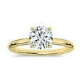 thumbnail image 1 of Dazzlingrock Collection IGI Certified 1.00 Cttw Round Lab Grown White Diamond Classic Solitaire Engagement Ring for Women in 10K Solid Yellow Gold, Size 5.5, 1 of 4