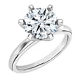 thumbnail image 1 of Dazzlingrock Collection IGI Certified 2.50 Carat Round Lab Grown White Diamond 6 Prong Classic Solitaire Engagement Ring for Women in 14K Solid White Gold Size 5, 1 of 5