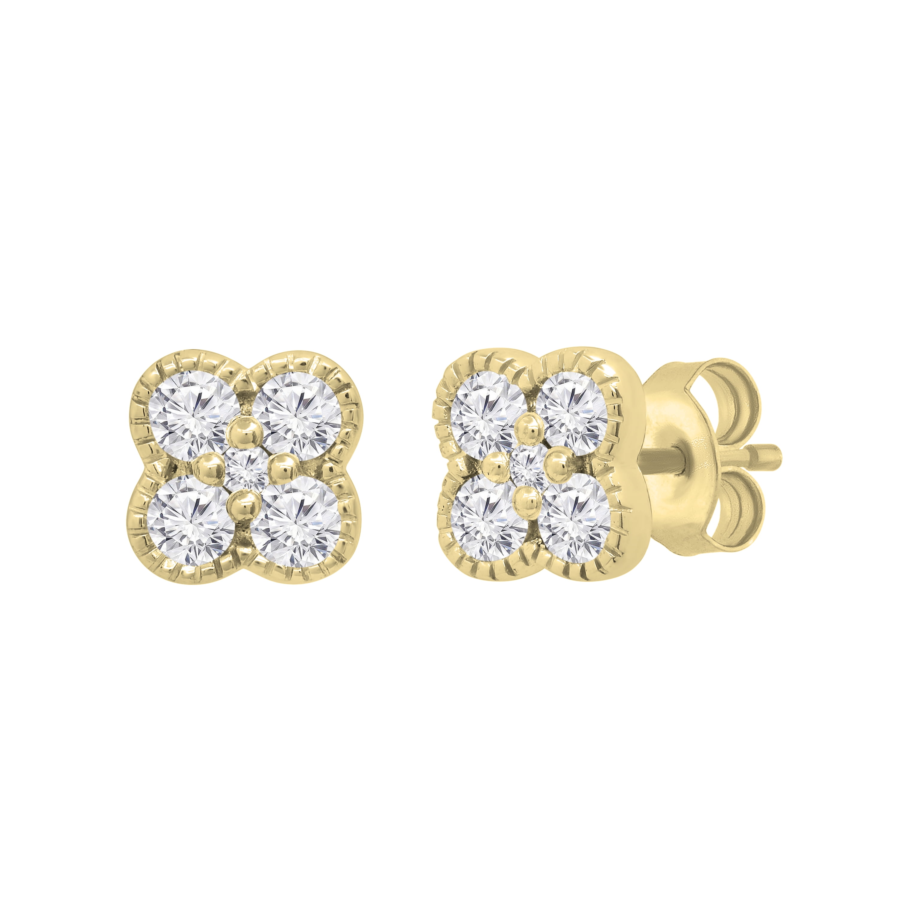 Dazzlingrock Collection Round White Diamond 5 Stone Interwoven