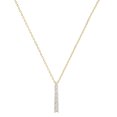 thumbnail image 1 of Dazzlingrock Collection Round White Diamond 7 Stone Illusion Set Life Journey Pendant with 18 inch Gold Chain for Women (0.10 ctw, Color I-J, Clarity I1-I2) in 18K Yellow Gold, 1 of 6