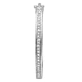 thumbnail image 1 of Dazzlingrock Collection 0.10 Carat (ctw) Round White Diamond Hinged Post 1Pc Hoop Earring for Women in 925 Sterling Silver, 1 of 4