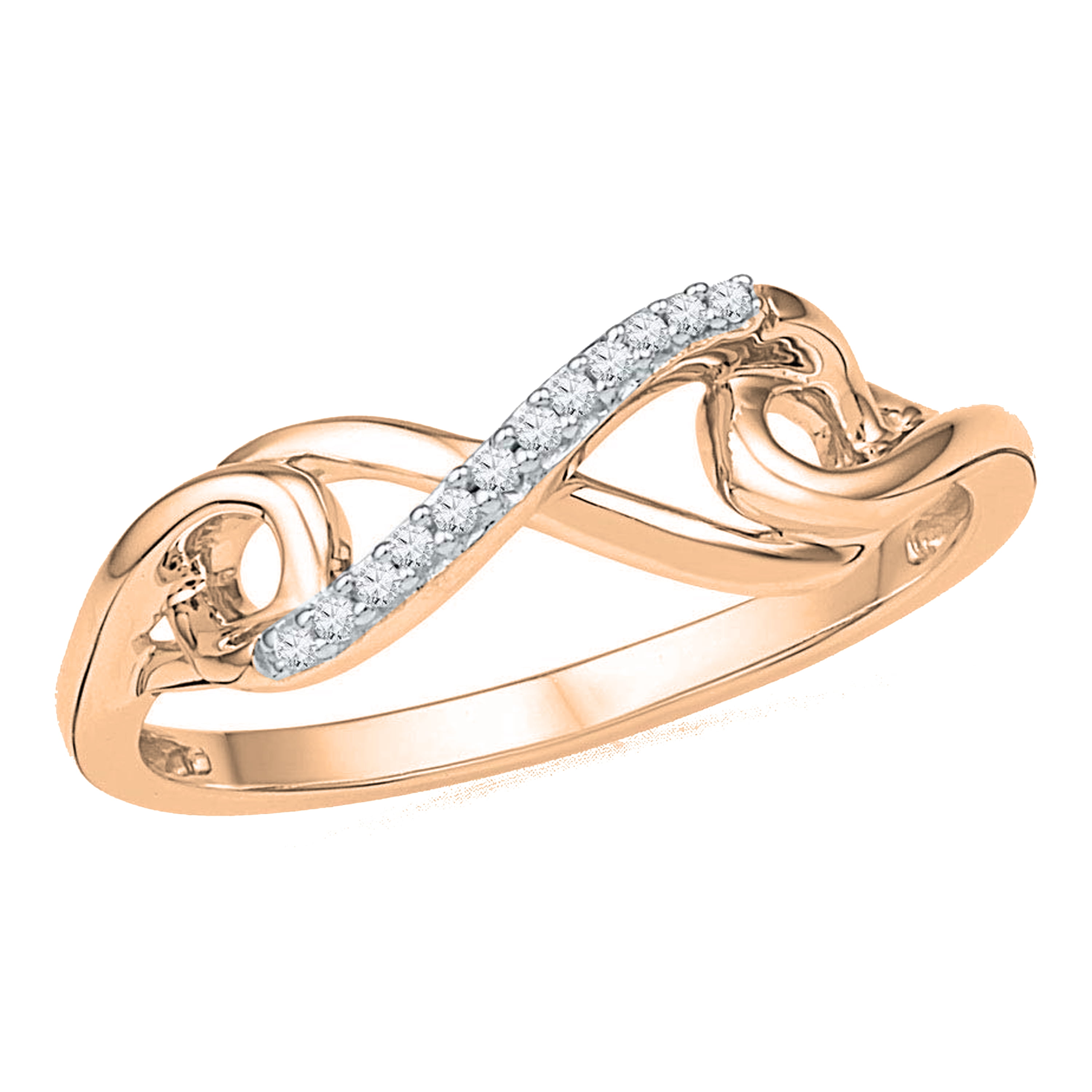 Dazzlingrock Collection 3.50 Carat (ctw) Yellow Gold Plated Silver Round Bl Dazzlingrock Collection Round White Diamond Infinity Knot Ring for