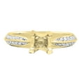 thumbnail image 1 of Dazzlingrock Collection Round White Diamond Semi Mount Engagement Ring for Women (0.30 ctw, Color I-J, Clarity I1-I2) in 18K Yellow Gold, Size 5.5, 1 of 3