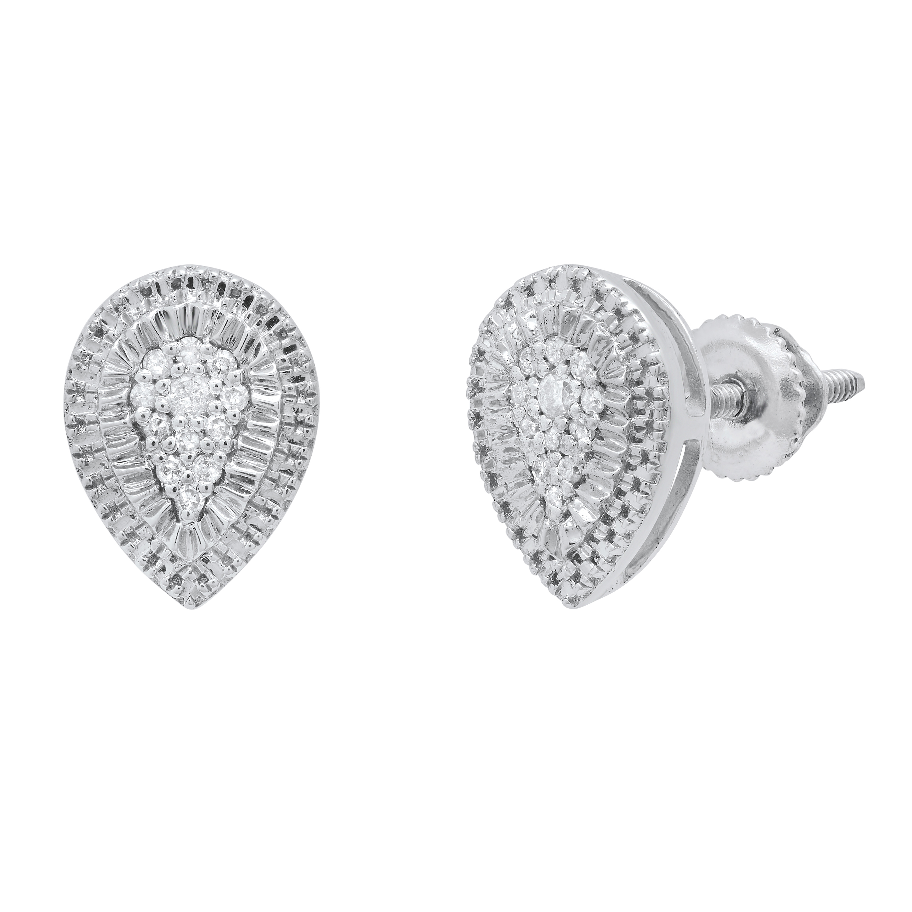 Orecchini Donna Dazzlingrock A Micro Pave Con Diamanti (1/10 Carati Totali)