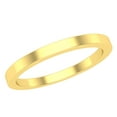 thumbnail image 1 of Dazzlingrock Collection Square-Edged Stackable Classical Metal Wedding Band for Women in 10K Yellow Gold, Size 8, 1 of 4