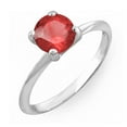 thumbnail image 1 of Dazzlingrock Collection Sterling Silver 6 MM Round Cut Ruby Solitaire Bridal Engagement Ring, Size 6, 1 of 1