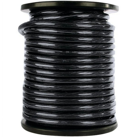 Db L Elite Superflex Soft-touch Power Wire (4 Gauge, Black, 100 Feet)
