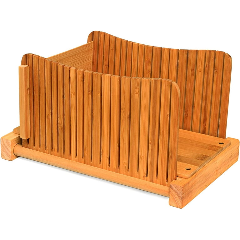 Bamboo Wood Compact Foldable Bread Slicer Bamboo Wood Compact Foldable Bread Slicer