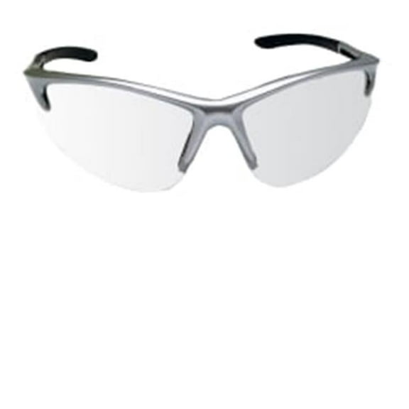 Db2 Safety Gls Silver with Clear Lens
