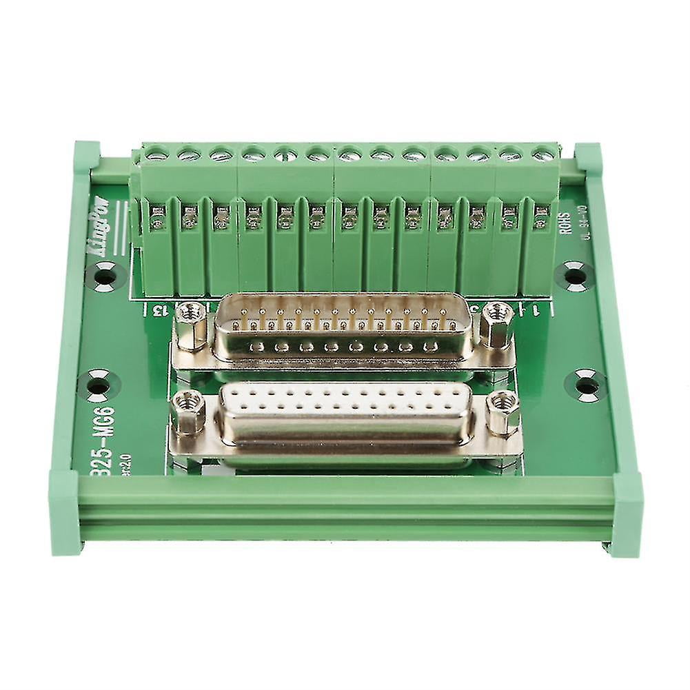 D Sub Interface Module Db25 D Sub Male & Female Header Breakout Board Terminal Board Din Rail ...