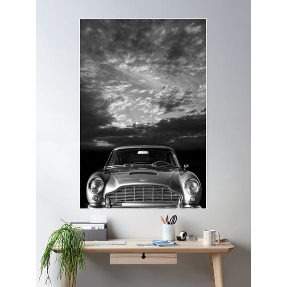 Db5 Poster Wall Art, Modern Wall Decor For Living Room Bedroom, 12x18 UNFRAMED