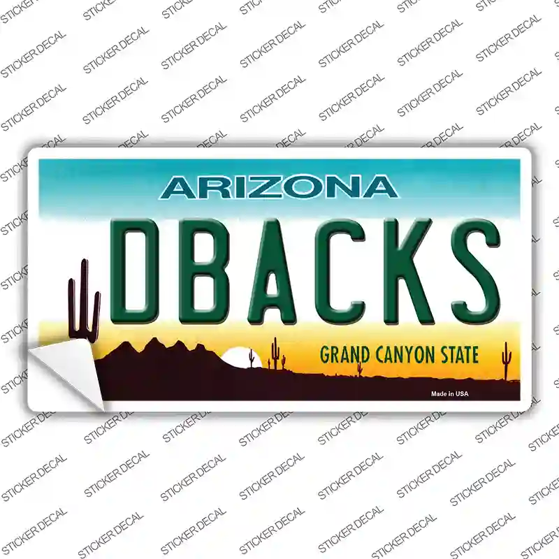 Dbacks Arizona State Novelty Sticker Decal Large - Walmart.com